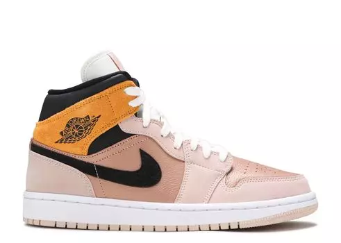 Кроссовки Air Jordan Wmns Air Jordan 1 Mid Se 'Particle Beige', коричневый