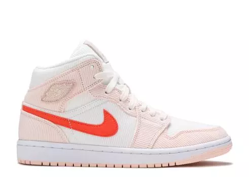 Кроссовки Air Jordan Wmns Air Jordan 1 Mid Se 'Corduroy', кремовый