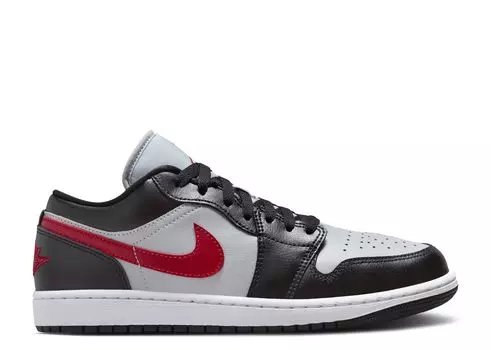 Кроссовки Air Jordan Wmns Air Jordan 1 Low 'Wolf Grey Gym Red', серый