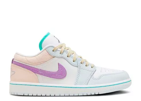 Кроссовки Air Jordan Wmns Air Jordan 1 Low 'Multi-Color Sashiko', разноцветный