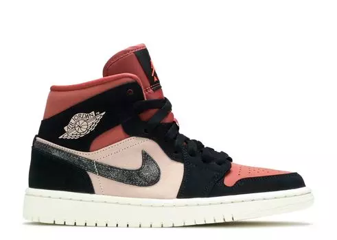 Кроссовки Air Jordan Wmns Air Jordan 1 Mid 'Canyon Rust', красный