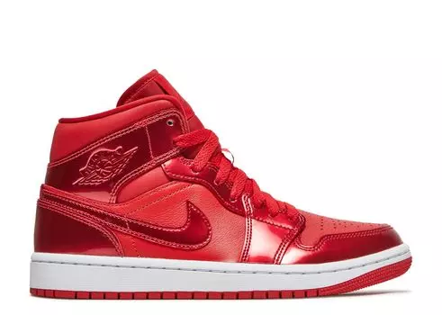 Кроссовки Air Jordan Wmns Air Jordan 1 Mid Se 'University Red Pomegranate', красный