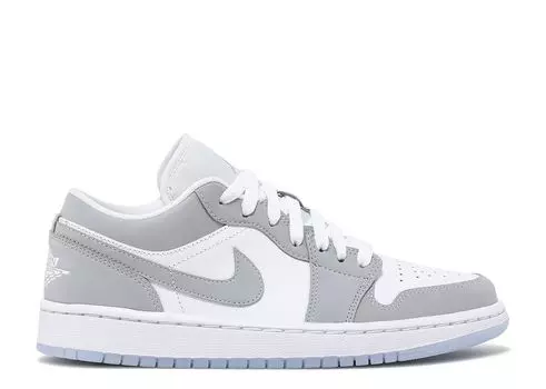 Кроссовки Air Jordan Wmns Air Jordan 1 Low 'White Wolf Grey', белый