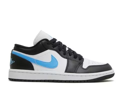 Кроссовки Air Jordan Wmns Air Jordan 1 Low 'Black University Blue', белый