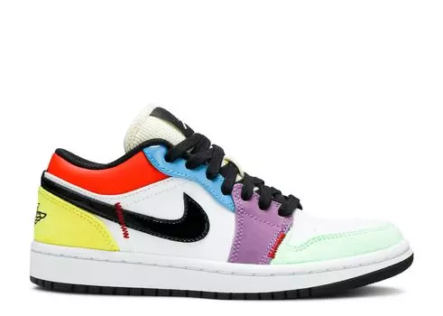 Кроссовки Air Jordan Wmns Air Jordan 1 Low Se 'Lightbulb', разноцветный