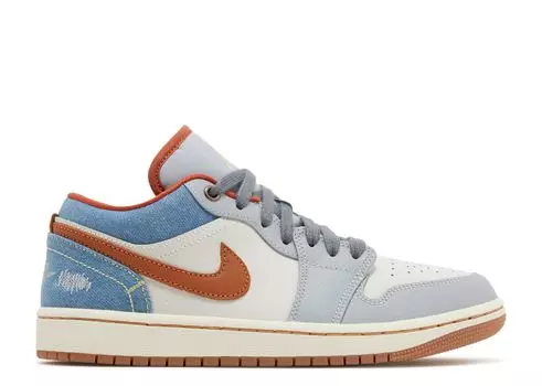 Кроссовки Air Jordan Wmns Air Jordan 1 Low 'Phantom Denim', кремовый