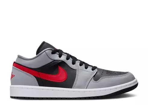 Кроссовки Air Jordan Wmns Air Jordan 1 Low 'Cement Fire Red', серый