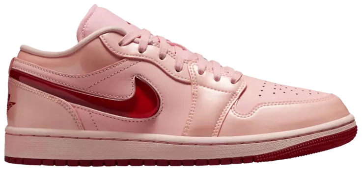 Кроссовки Air Jordan Wmns Air Jordan 1 Low SE 'Patent Valentine's Day', розовый