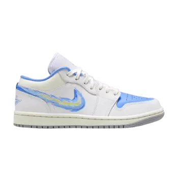 Кроссовки Air Jordan Wmns Air Jordan 1 Low SE 'Just Skate - University Blue', белый