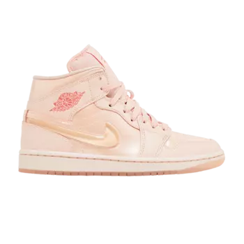 Кроссовки Air Jordan Wmns Air Jordan 1 Mid 'Patent Valentine's Day', розовый