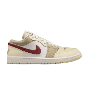 Кроссовки Air Jordan Wmns Air Jordan 1 Low 'Desert Khaki Red Sepia', кремовый