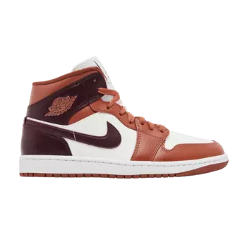 Кроссовки Air Jordan Wmns Air Jordan 1 Mid 'Dusty Peach', оранжевый