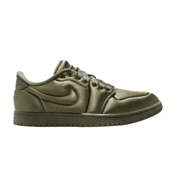 Кроссовки Air Jordan Wmns Air Jordan 1 Low Method of Make 'Satin Medium Olive', зеленый