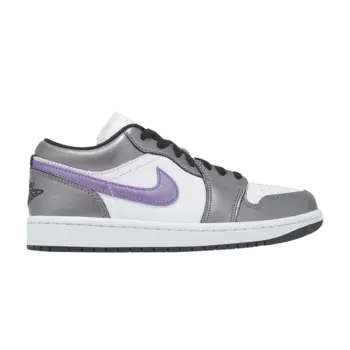 Кроссовки Air Jordan Wmns Air Jordan 1 Low SE 'Metallic Purple', белый
