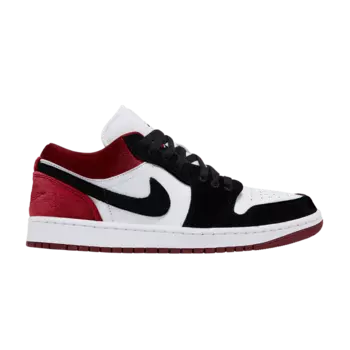 Кроссовки Air Jordan Wmns Air Jordan 1 Low SE 'Velvet Black Toe', белый