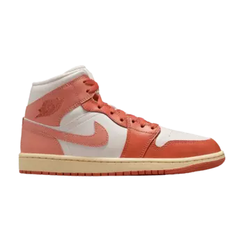 Кроссовки Air Jordan Wmns Air Jordan 1 Mid 'Sail Madder Root', розовый