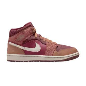 Кроссовки Air Jordan Wmns Air Jordan 1 Mid 'Africa', красный