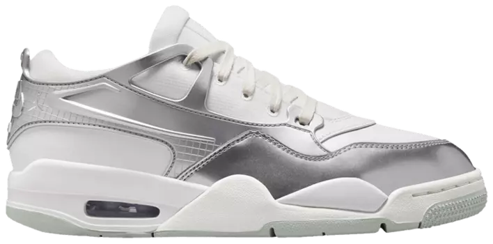 Кроссовки Air Jordan Wmns Air Jordan 4 RM 'Chrome', серебряный