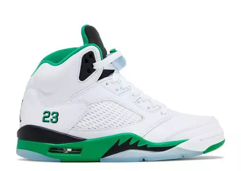 Кроссовки Air Jordan Wmns Air Jordan 5 Retro 'Lucky Green', белый