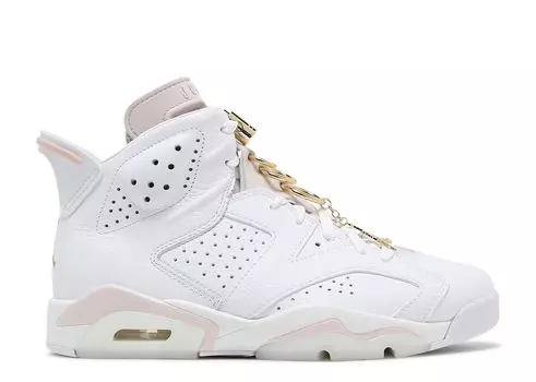 Кроссовки Air Jordan Wmns Air Jordan 6 Retro 'Gold Hoops', белый