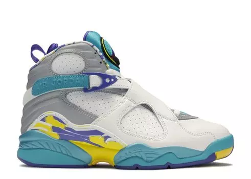 Кроссовки Air Jordan Wmns Air Jordan 8 Retro 'White Aqua', белый