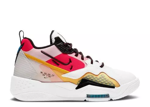 Кроссовки Air Jordan Wmns Jordan Zoom '92 'White Siren Red University Gold', белый