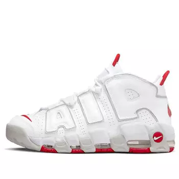 Кроссовки air more uptempo '96 'white grey red' Nike, белый
