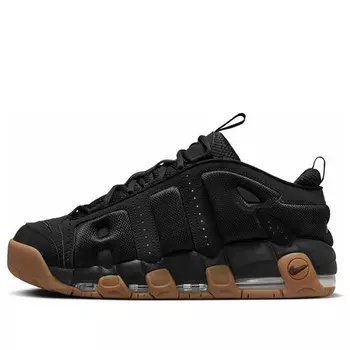Кроссовки air more uptempo low 'black gum' Nike, черный