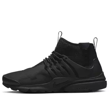 Кроссовки air presto mid utility 'triple black' Nike, черный