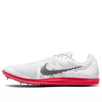 Кроссовки air zoom rival d 10 white/grey Nike, белый