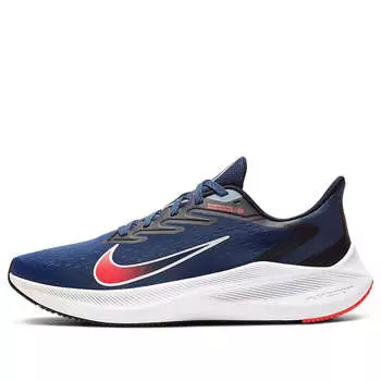 Кроссовки air zoom winflo 7 'midnight navy crimson' Nike, мультиколор