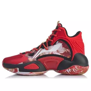 Кроссовки airstrike 6 v2 mid top красные Li-Ning, красный