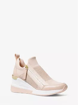 Кроссовки эластичного трикотажа Willis Michael Kors, розовый