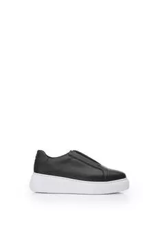 Кроссовки 'Alber' Leather Trainers Moda In Pelle, черный