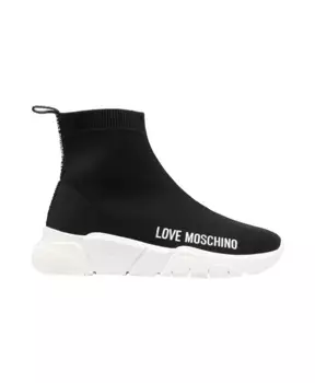 Кроссовки элегантного удобного стиля Moschino, черный