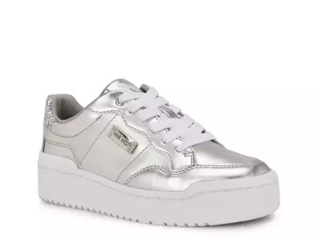 Кроссовки Aleno Platform Nine West, Silver Metallic