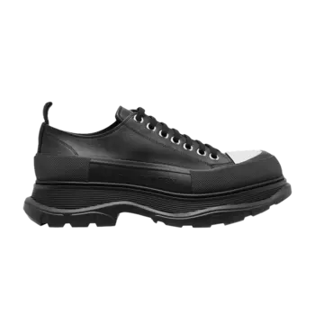 Кроссовки Alexander McQueen Alexander McQueen Tread Slick Lace-Up 'Black White Toe', черный