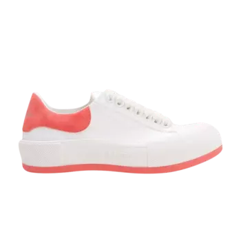 Кроссовки Alexander McQueen Alexander McQueen Wmns Deck Lace-Up Plimsoll 'White Coral', белый