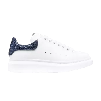 Кроссовки Alexander McQueen Alexander McQueen Wmns Oversized Sneaker 'White Navy Glitter', белый