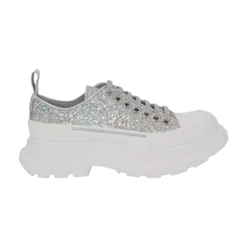 Кроссовки Alexander McQueen Alexander McQueen Wmns Tread Slick Lace Up 'Holo Silver Glitter', серебряный