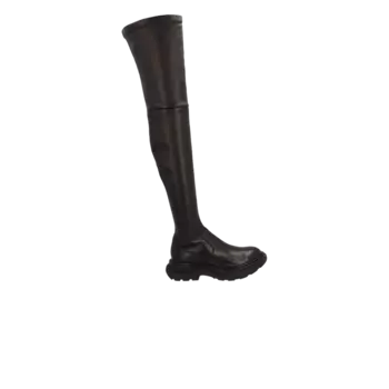 Кроссовки Alexander McQueen Alexander McQueen Wmns Tread Slick Tall Boot 'Black', черный
