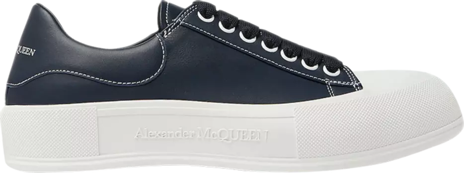 Кроссовки Alexander McQueen Deck Lace Plimsoll 'Navy Blue', синий