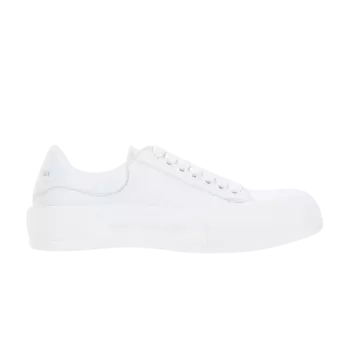 Кроссовки Alexander McQueen Deck Lace Plimsoll 'Optic White', белый