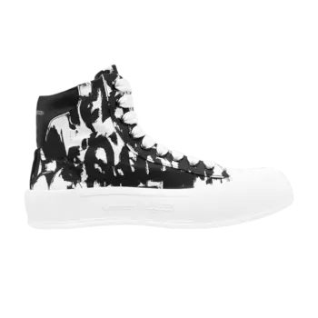 Кроссовки Alexander McQueen Deck Plimsoll High 'Graffiti', черный