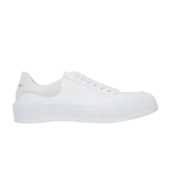 Кроссовки Alexander McQueen Deck Plimsoll Low 'White', белый
