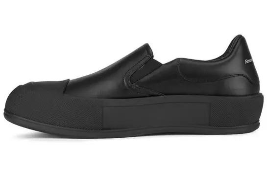 Кроссовки Alexander Mcqueen Deck Skate Plimsoll Slip-On Triple, черный