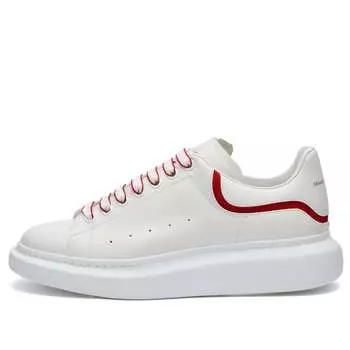 Кроссовки Alexander Mcqueen Neoprene Canvas Tab Oversized Sneaker, цвет White & Red
