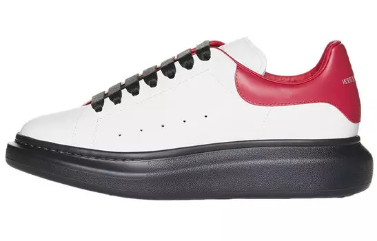 Кроссовки Alexander McQueen Oversized, белый / красный