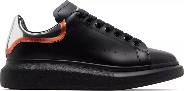 Кроссовки Alexander McQueen Oversized Sneaker 'Black Silver Welsh Red', черный