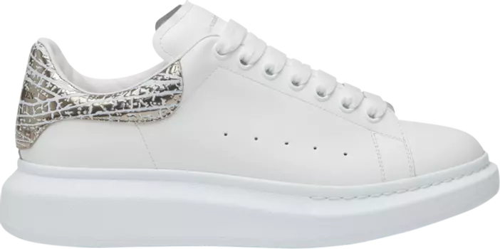 Кроссовки Alexander McQueen Oversized Sneaker 'Dragonfly Print - White Silver', белый